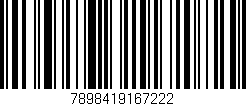 Código de barras (EAN, GTIN, SKU, ISBN): '7898419167222'