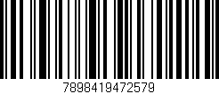 Código de barras (EAN, GTIN, SKU, ISBN): '7898419472579'