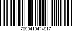 Código de barras (EAN, GTIN, SKU, ISBN): '7898419474917'