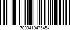 Código de barras (EAN, GTIN, SKU, ISBN): '7898419476454'