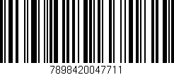Código de barras (EAN, GTIN, SKU, ISBN): '7898420047711'