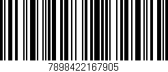 Código de barras (EAN, GTIN, SKU, ISBN): '7898422167905'