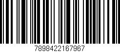 Código de barras (EAN, GTIN, SKU, ISBN): '7898422167967'