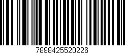 Código de barras (EAN, GTIN, SKU, ISBN): '7898425520226'