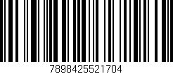Código de barras (EAN, GTIN, SKU, ISBN): '7898425521704'