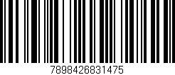 Código de barras (EAN, GTIN, SKU, ISBN): '7898426831475'