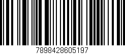 Código de barras (EAN, GTIN, SKU, ISBN): '7898428605197'