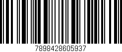Código de barras (EAN, GTIN, SKU, ISBN): '7898428605937'