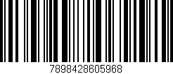 Código de barras (EAN, GTIN, SKU, ISBN): '7898428605968'