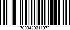 Código de barras (EAN, GTIN, SKU, ISBN): '7898428611877'