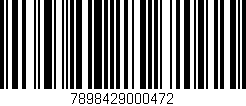 Código de barras (EAN, GTIN, SKU, ISBN): '7898429000472'