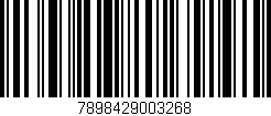 Código de barras (EAN, GTIN, SKU, ISBN): '7898429003268'