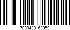 Código de barras (EAN, GTIN, SKU, ISBN): '7898430169359'