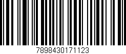Código de barras (EAN, GTIN, SKU, ISBN): '7898430171123'