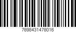 Código de barras (EAN, GTIN, SKU, ISBN): '7898431478016'