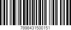 Código de barras (EAN, GTIN, SKU, ISBN): '7898431500151'