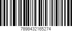 Código de barras (EAN, GTIN, SKU, ISBN): '7898432165274'