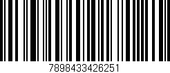 Código de barras (EAN, GTIN, SKU, ISBN): '7898433426251'