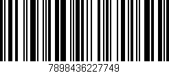 Código de barras (EAN, GTIN, SKU, ISBN): '7898436227749'
