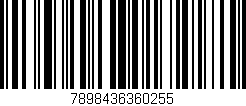 Código de barras (EAN, GTIN, SKU, ISBN): '7898436360255'
