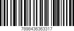 Código de barras (EAN, GTIN, SKU, ISBN): '7898436363317'