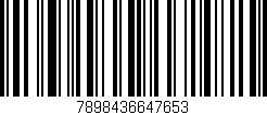 Código de barras (EAN, GTIN, SKU, ISBN): '7898436647653'