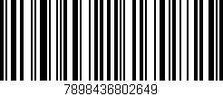 Código de barras (EAN, GTIN, SKU, ISBN): '7898436802649'