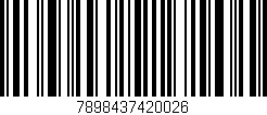 Código de barras (EAN, GTIN, SKU, ISBN): '7898437420026'