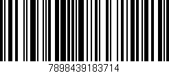 Código de barras (EAN, GTIN, SKU, ISBN): '7898439183714'