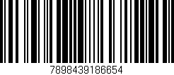 Código de barras (EAN, GTIN, SKU, ISBN): '7898439186654'