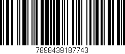 Código de barras (EAN, GTIN, SKU, ISBN): '7898439187743'