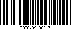 Código de barras (EAN, GTIN, SKU, ISBN): '7898439188016'