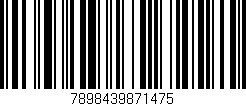 Código de barras (EAN, GTIN, SKU, ISBN): '7898439871475'