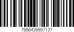 Código de barras (EAN, GTIN, SKU, ISBN): '7898439997137'