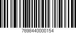 Código de barras (EAN, GTIN, SKU, ISBN): '7898440000154'