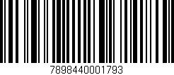 Código de barras (EAN, GTIN, SKU, ISBN): '7898440001793'
