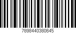 Código de barras (EAN, GTIN, SKU, ISBN): '7898440380645'