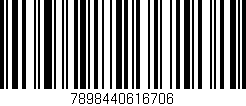Código de barras (EAN, GTIN, SKU, ISBN): '7898440616706'