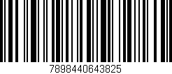 Código de barras (EAN, GTIN, SKU, ISBN): '7898440643825'