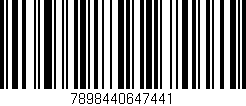 Código de barras (EAN, GTIN, SKU, ISBN): '7898440647441'
