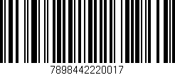 Código de barras (EAN, GTIN, SKU, ISBN): '7898442220017'