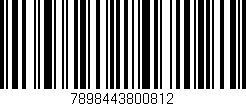 Código de barras (EAN, GTIN, SKU, ISBN): '7898443800812'