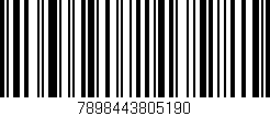 Código de barras (EAN, GTIN, SKU, ISBN): '7898443805190'