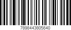 Código de barras (EAN, GTIN, SKU, ISBN): '7898443805640'