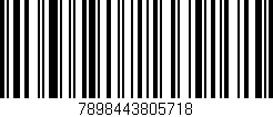 Código de barras (EAN, GTIN, SKU, ISBN): '7898443805718'