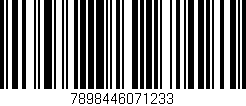 Código de barras (EAN, GTIN, SKU, ISBN): '7898446071233'
