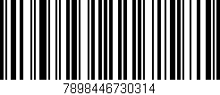 Código de barras (EAN, GTIN, SKU, ISBN): '7898446730314'