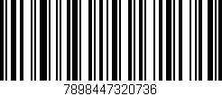 Código de barras (EAN, GTIN, SKU, ISBN): '7898447320736'
