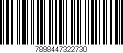 Código de barras (EAN, GTIN, SKU, ISBN): '7898447322730'