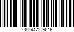 Código de barras (EAN, GTIN, SKU, ISBN): '7898447325816'